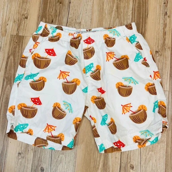 Men’s size Medium Swimsuit bundle sperry plaid watermelon coconut